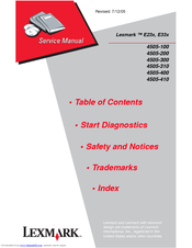 Lexmark E33 Series Service Manual