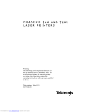 Tektronix Phaser 740L Service Manual