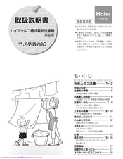 Haier JW-W80C User Manual