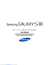 Samsung GT-I9300BLACK User Manual