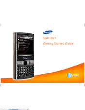 Samsung at&t SGH-i907 Getting Started Manual