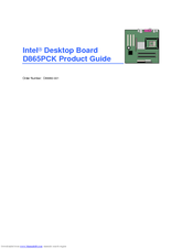 Intel D865PCK Product Manual
