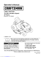 Craftsman 247.288841 Operator's Manual