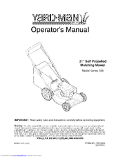 Yard-Man YARD-MAN Series 556 Operator's Manual