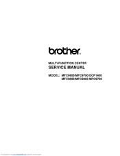 Brother MFC-9880N - B/W Laser - All-in-One Service Manual