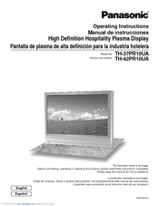 Panasonic TH37PR10UA - HD PLASMA DISPLAY Manual De Instrucciones