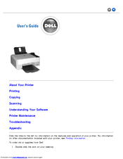 Dell 928 All In One Inkjet Printer User Manual