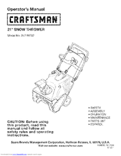 Craftsman 247.88782 Operator's Manual