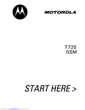 Motorola T725 EDGE User Manual