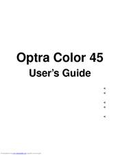 Lexmark Optra Color 45 User Manual