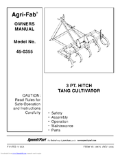 Agri-Fab 45-0355 Owner's Manual