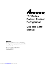 Amana BZ20R Use And Care Manual
