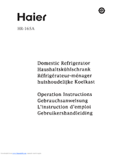 Haier HR-165A User Manual