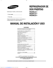 Samsung RS267LABP Manual De Instalación Y Uso