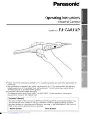 Panasonic EJCA01UP User Manual
