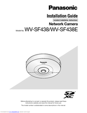 Panasonic WV-SF438E Installation Manual
