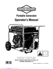 Briggs & Stratton 030452-0 Operator's Manual