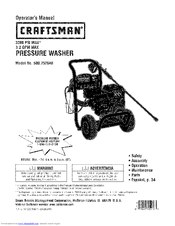 Craftsman 580.752840 Operator's Manual