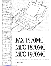 Brother FAX 1570MC Owner's Manual