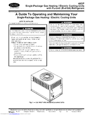 Carrier 48GP042 Operating And Maintaining Manual