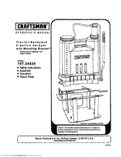 Craftsman 757.24525 Operator's Manual