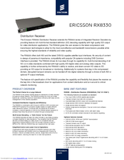 Ericsson RX8330 Specification