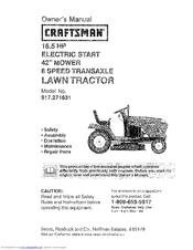 Craftsman 917.271631 Owner's Manual