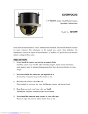 EverFocus EFD300 Operation Instructions Manual