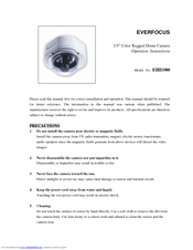 EverFocus EHD300 Operation Instructions Manual
