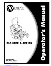 Exmark PIONEER PNE22KA482 Operator's Manual
