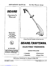 Craftsman 358.799040 Operator's Manual