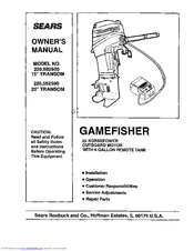 Craftsman GAMEFISHER 225.582500 Owner's Manual