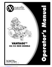 Exmark VANTAGE Operators Operator's Manual
