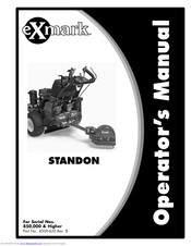 Exmark STANDON Operator's Manual