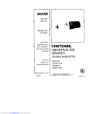 Craftsman 315.27441 Owner's Manual