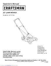 Craftsman 247.37136 Operator's Manual
