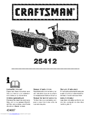 Craftsman 25412 Instruction Manual