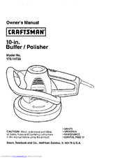 Craftsman 172.10722 Owner's Manual