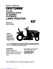 Craftsman 917.271100 Owner's Manual