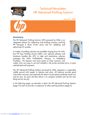 HP Z3100 - DesignJet Color Inkjet Printer Manual