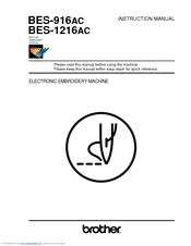 Brother BES-1216AC Instruction Manual