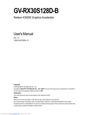 Gigabyte GV-RX30S128D-B User Manual
