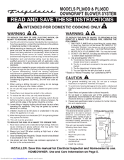 Frigidaire PL30DD Instructions Manual