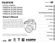 FujiFilm FINEPIX SL240 SERIES Owner's Manual