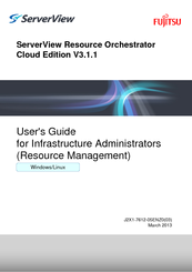 Fujitsu ServerView Respurce Orchestrator Virtual Edition V3.1.0 User Manual