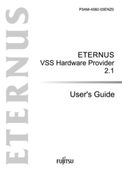Fujitsu ETERNUS VSS Hardware Provider 2.1 User Manual