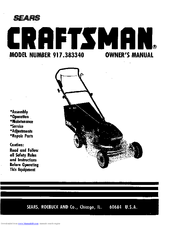 Craftsman 917.383340 Owner's Manual