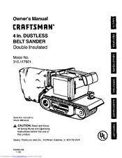 Craftsman 315.117921 Owner's Manual