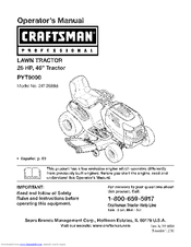 Craftsman Professional 247.28888 Operator's Manual