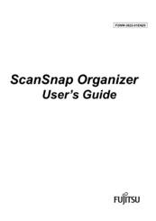 Fujitsu ScanSnap Organizer User Manual
